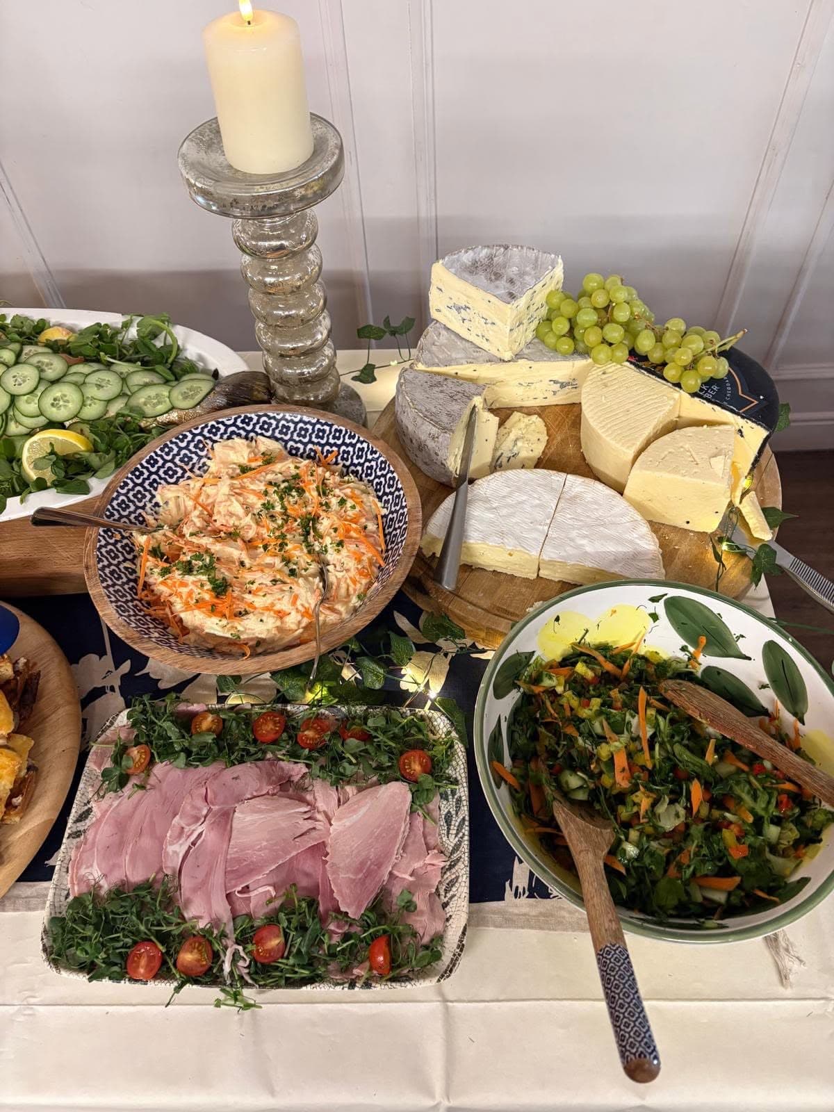 The buffet, ready to go