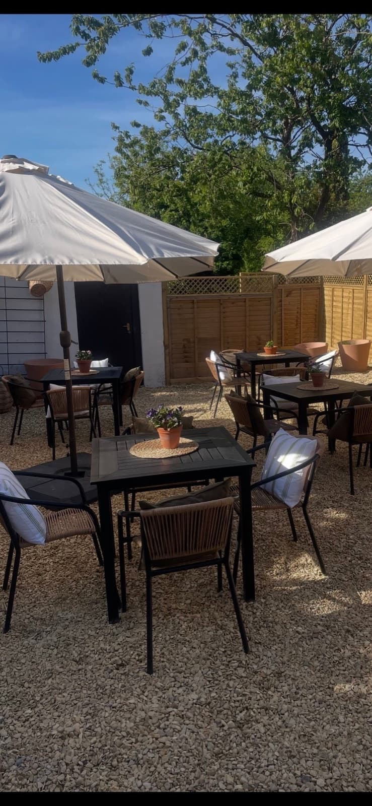 The courtyard in the sun